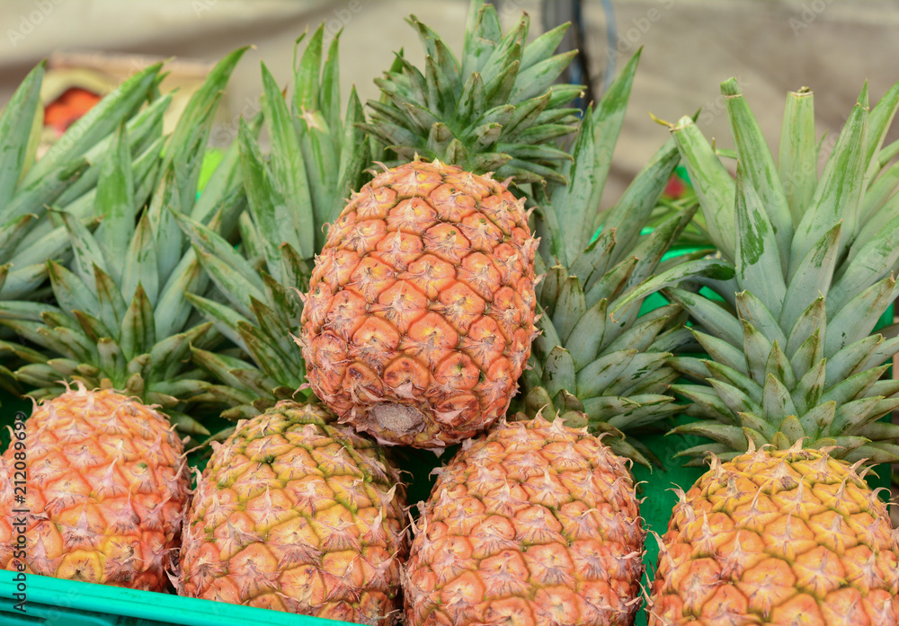 A number of pineapples A number of pineapples