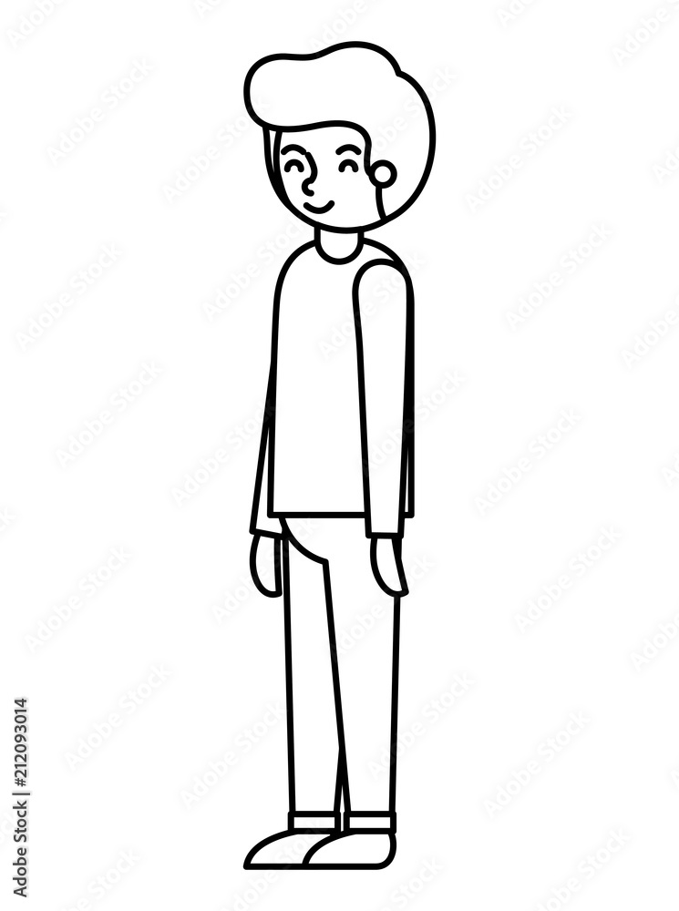 young man avatar character vector illustration design young man avatar character vector illustration design