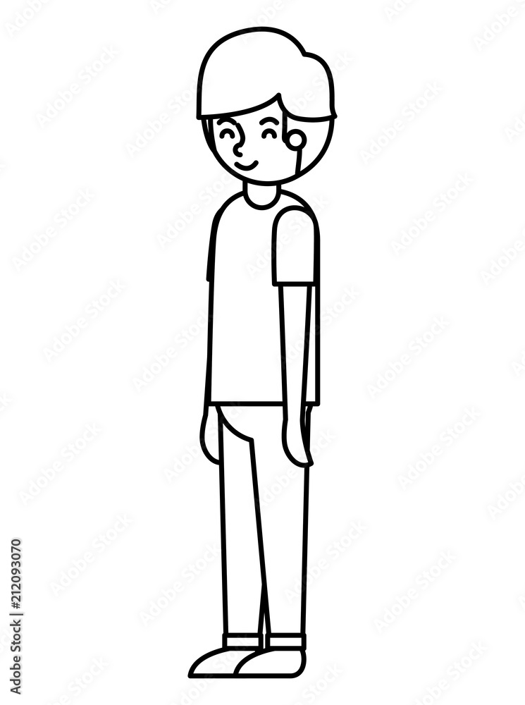 young man avatar character vector illustration design young man avatar character vector illustration design