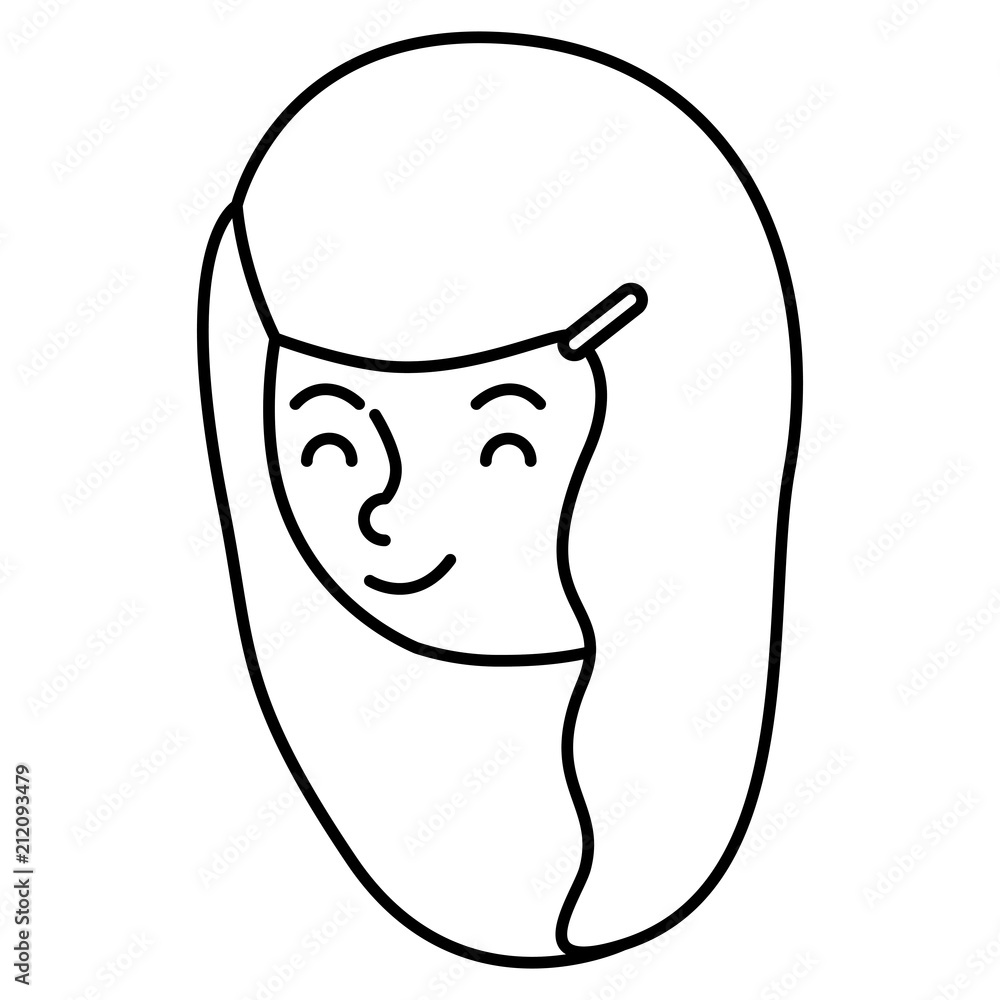 beautiful and young woman head character vector illustration design beautiful and young woman head character vector illustration design