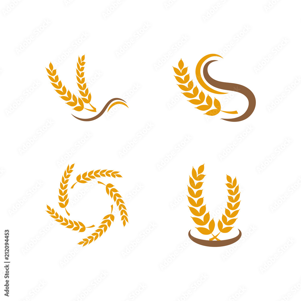 Grain logo design template