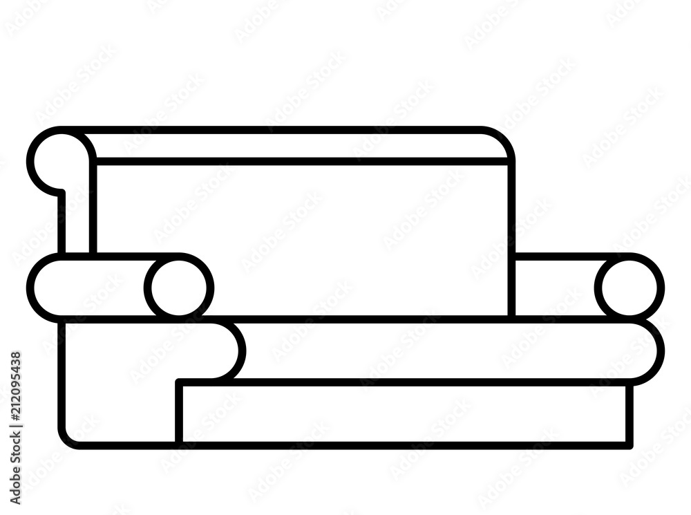 confortable sofa isolated icon vector illustration design confortable sofa isolated icon vector illustration design