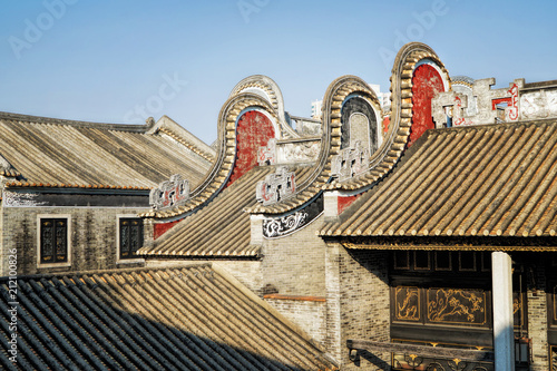 Canvas Print Foshan Zumiao is a Daoist temple in Foshan, Guangdong, China