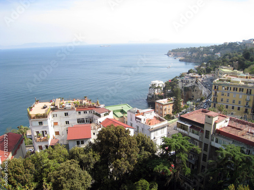 city, sea, town, landscape, panorama, travel, view, architecture, house, mediterranean, village, coast, europe, hill, houses, italy, tourism, sky, water, island, cityscape, bay, summer, building, Nap