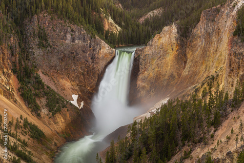 Lower Falls of the Grand Canyon of the Yellowstone National Park  Wyoming  USA