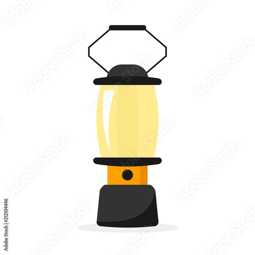 Camping lantern icon