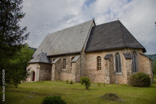 Gothic church in Plesivec, Slovakia