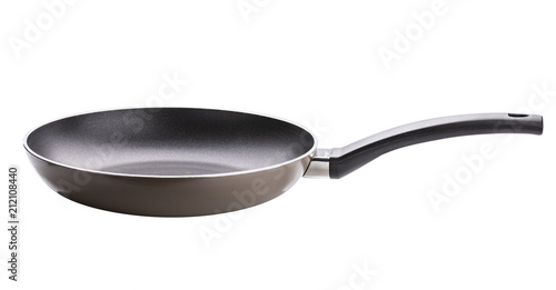 Frying pan isolated on white background. Clipping path