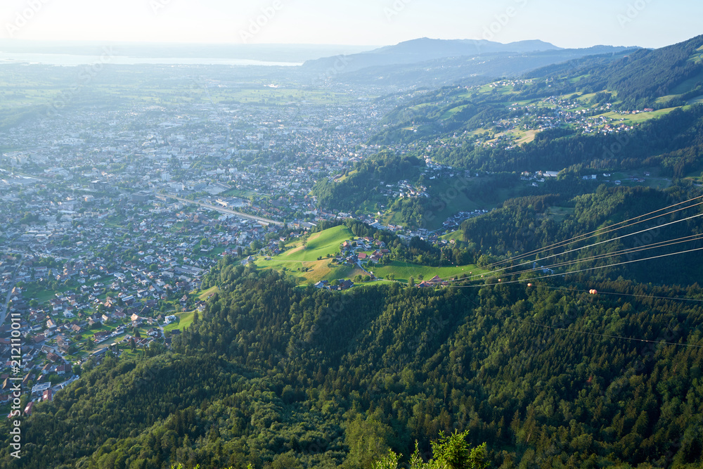Obraz premium Dornbirn vom Karren aus