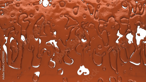 Chocolate or cocoa coffee splashes and droplets