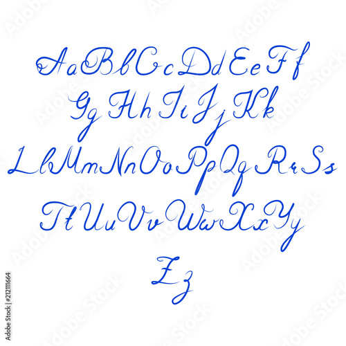Alphabet, lettering, handwritten, font, classic