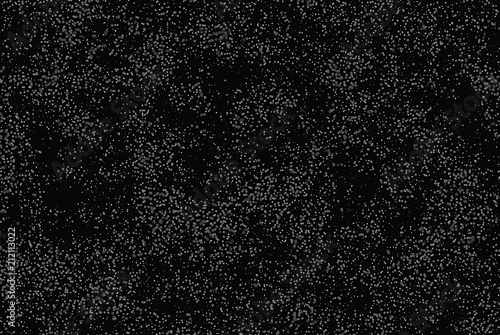 Grunge halftone pattern. Abstract background with dots, points of different sizes scattered around. Perforated surface with holes