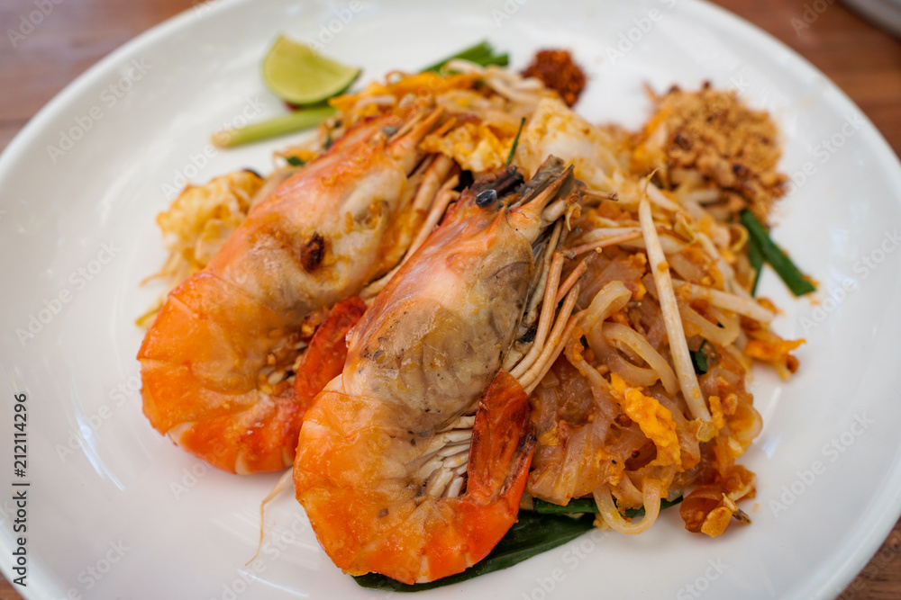 Thai street food fied noodles Thai street food fied noodles
