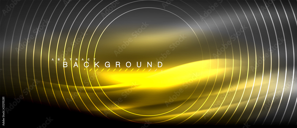 Neon glowing lines, magic energy space light concept, abstract background wallpaper design Neon glowing lines, magic energy space light concept, abstract background wallpaper design