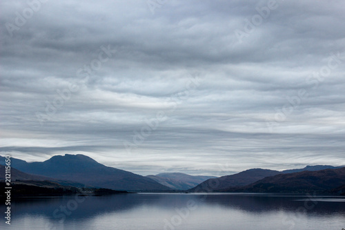 Wallpaper Mural Scottish Loch and Mountains Torontodigital.ca