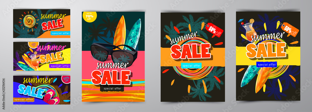 summer sale template banner summer sale template banner