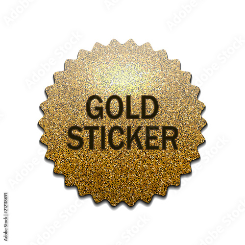Gold stamp. Luxury golden vintage border.