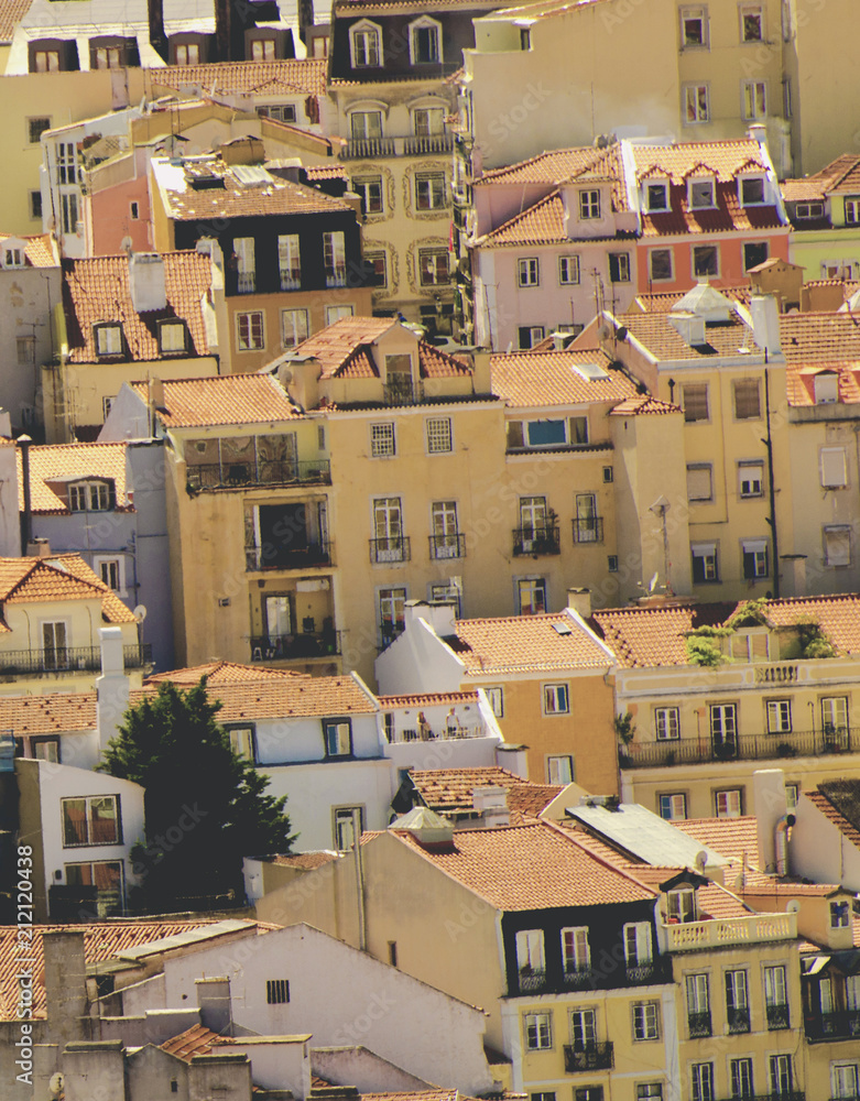 partial view of the city of Lisbon
