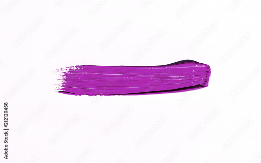 Purple brush stroke over white background Purple brush stroke over white background