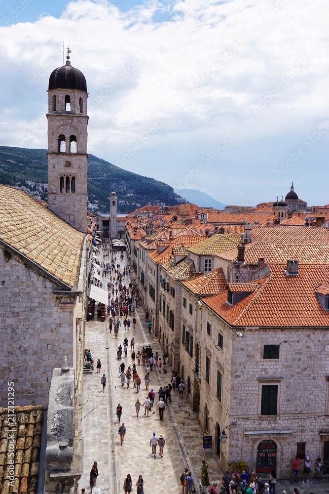 Stadtmauer - Mittelalterstadt  in Kroatien - Dubrovnik