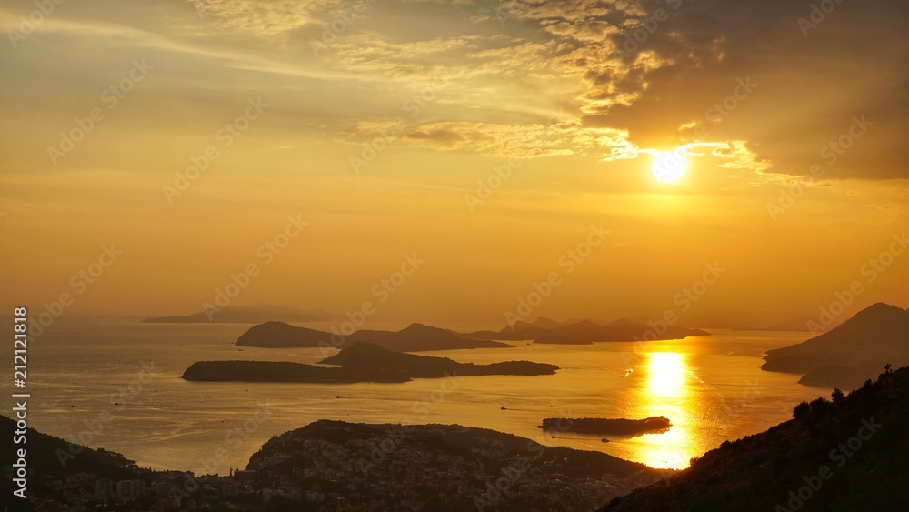 Sonnenuntergang am Mittelmeer - Kroatien - Inseln
