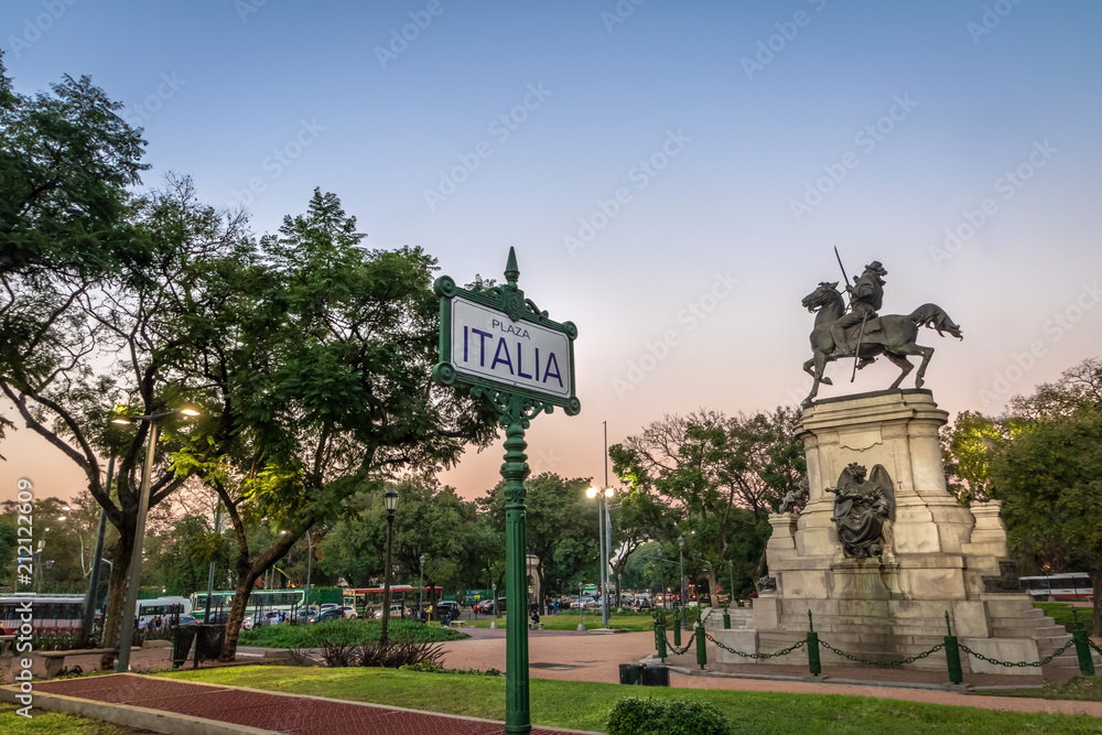 Plaza Italia in Palermo - Buenos Aires, Argentina