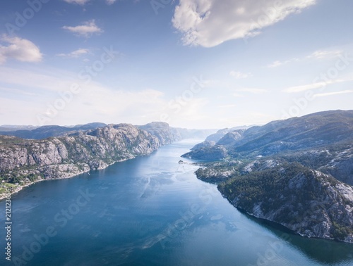 Summer at Lysefjord in Norway