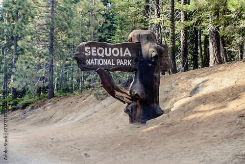 Sequoia National Park Sign