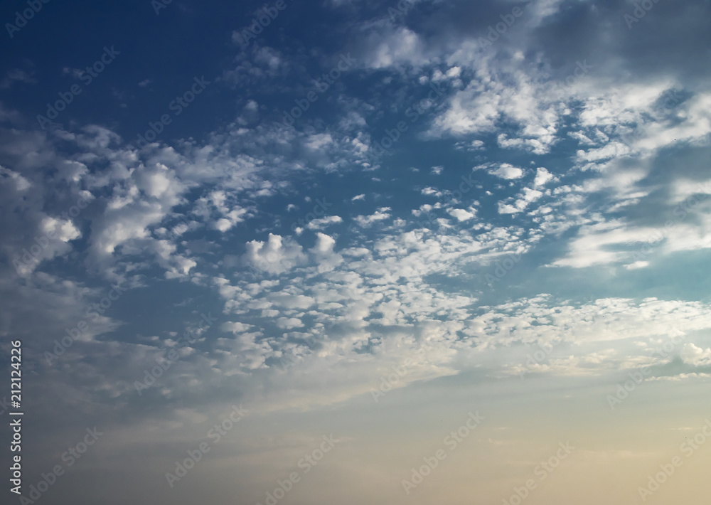 Clouds in the blue sky