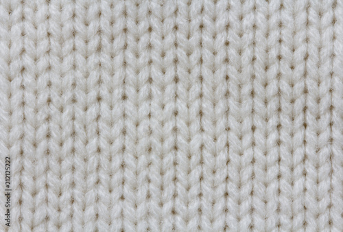 Knitted white simple fabric texture