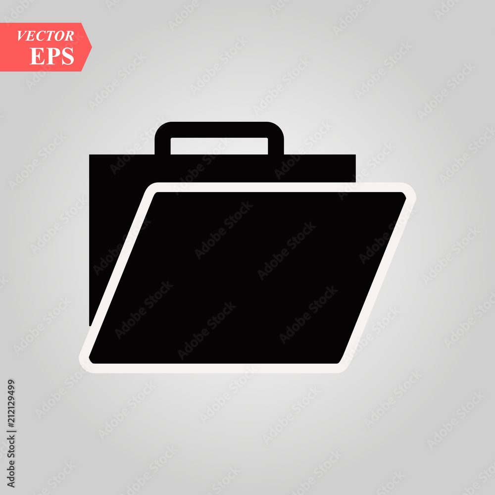 Folder icon , Vector illustration Service. portfolio. business. market. idea Folder icon , Vector illustration Service. portfolio. business. market. idea