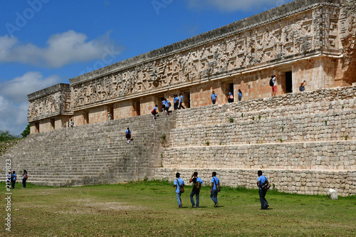 Uxmal; United Mexican State - may 18 2018 : pre Columbian site photo