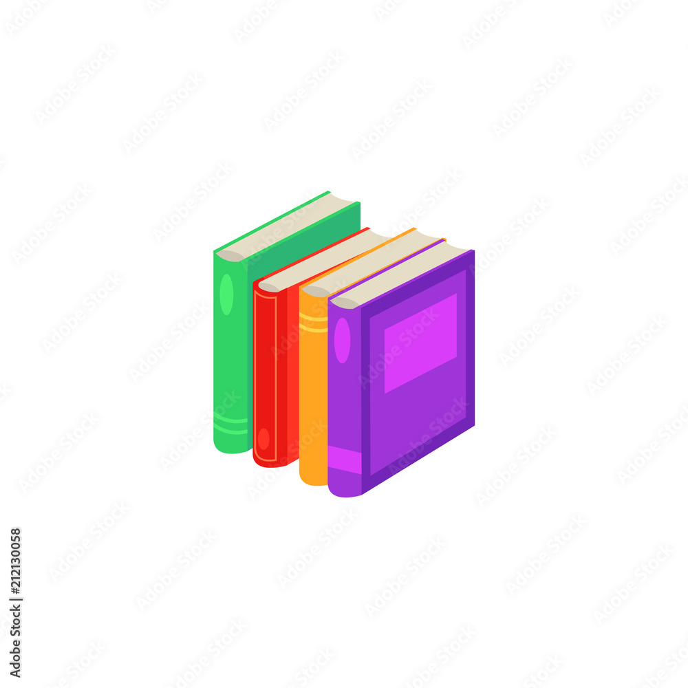Flat book pile or column. Paper symbol of education, library literature and wisdom. School, college or university studying equipment. Vector isolated illustration. Flat book pile or column. Paper symbol of education, library literature and wisdom. School, college or university studying equipment. Vector isolated illustration.