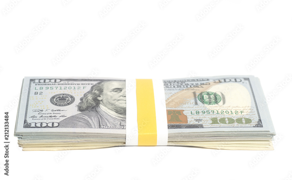 Hundred Dollar Bills with Tape Hundred Dollar Bills with Tape