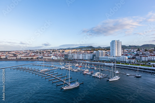 Ponta Delgada, capital city of the Azores