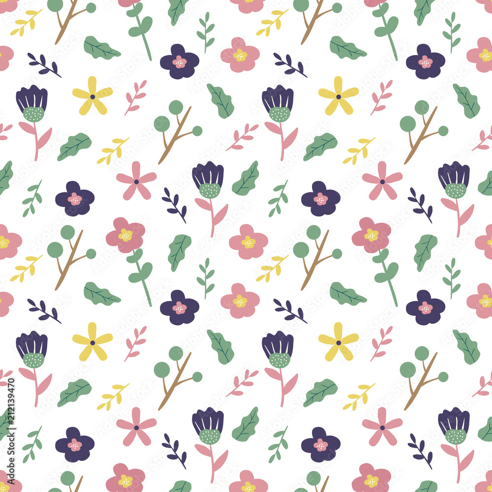 custom made wallpaper toronto digitalSeamless pattern with florals