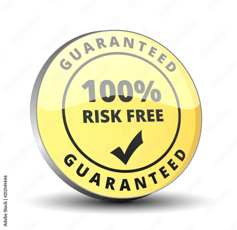 Risk Free Guaranteed button illustration