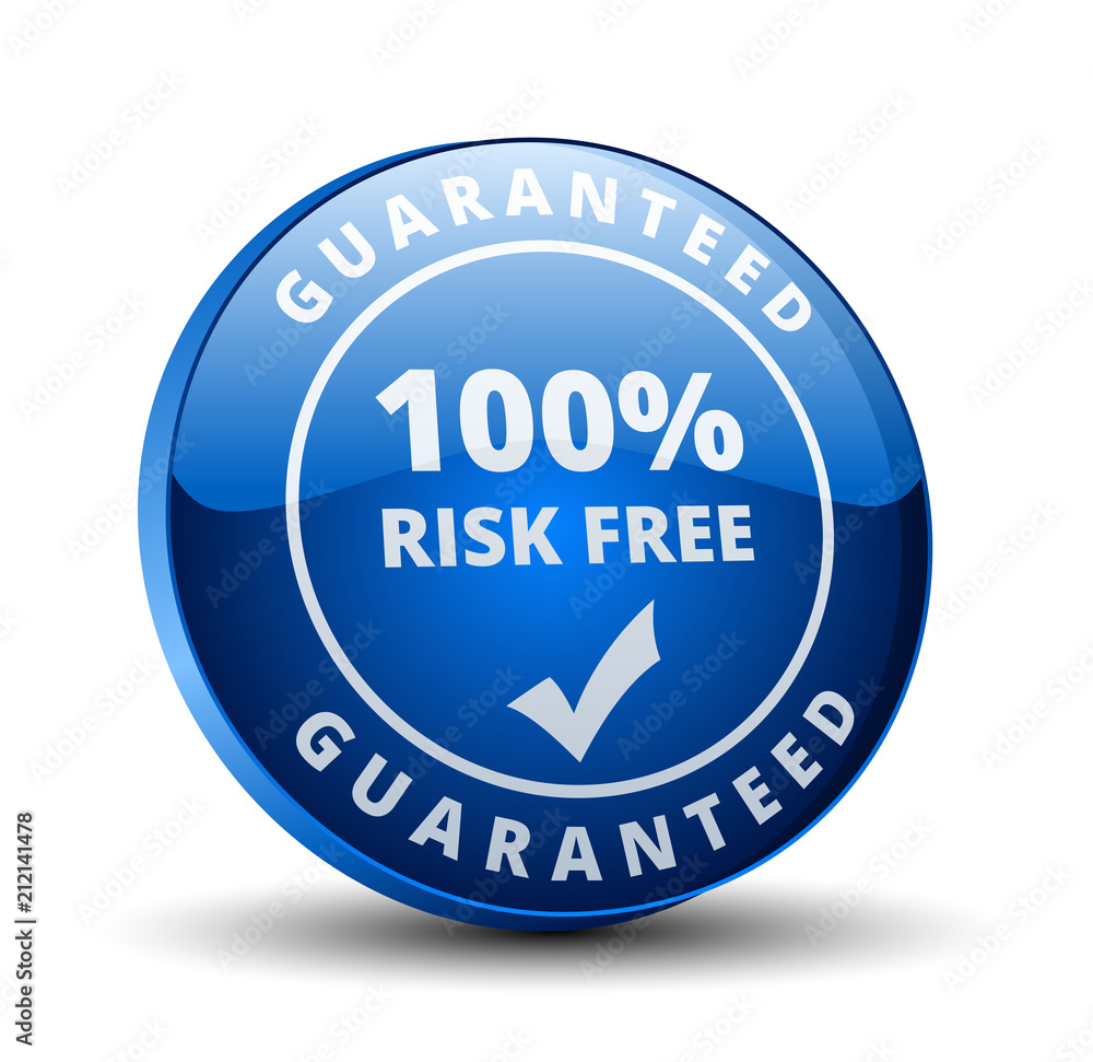 Risk Free Guaranteed button illustration