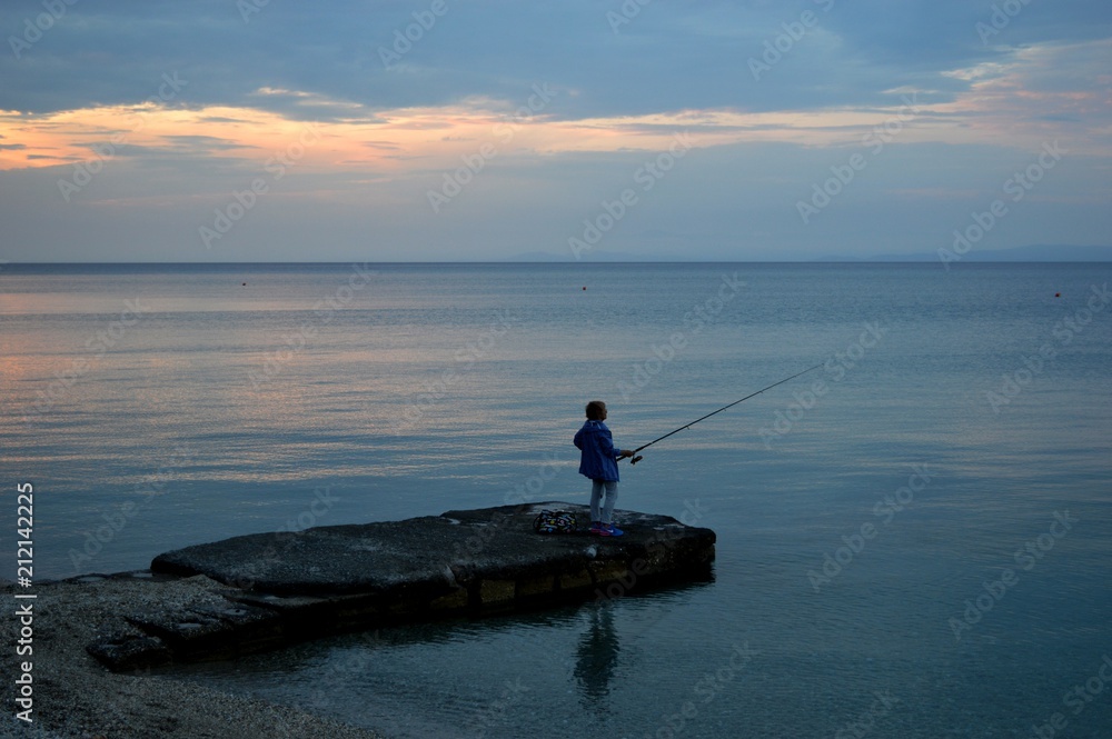 fisherman on the coast
