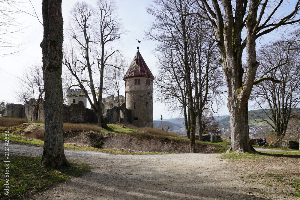 Ruine Burg Honburg, auf Honberg in tuttlingen in deutschland Ruine Burg Honburg, auf Honberg in tuttlingen in deutschland