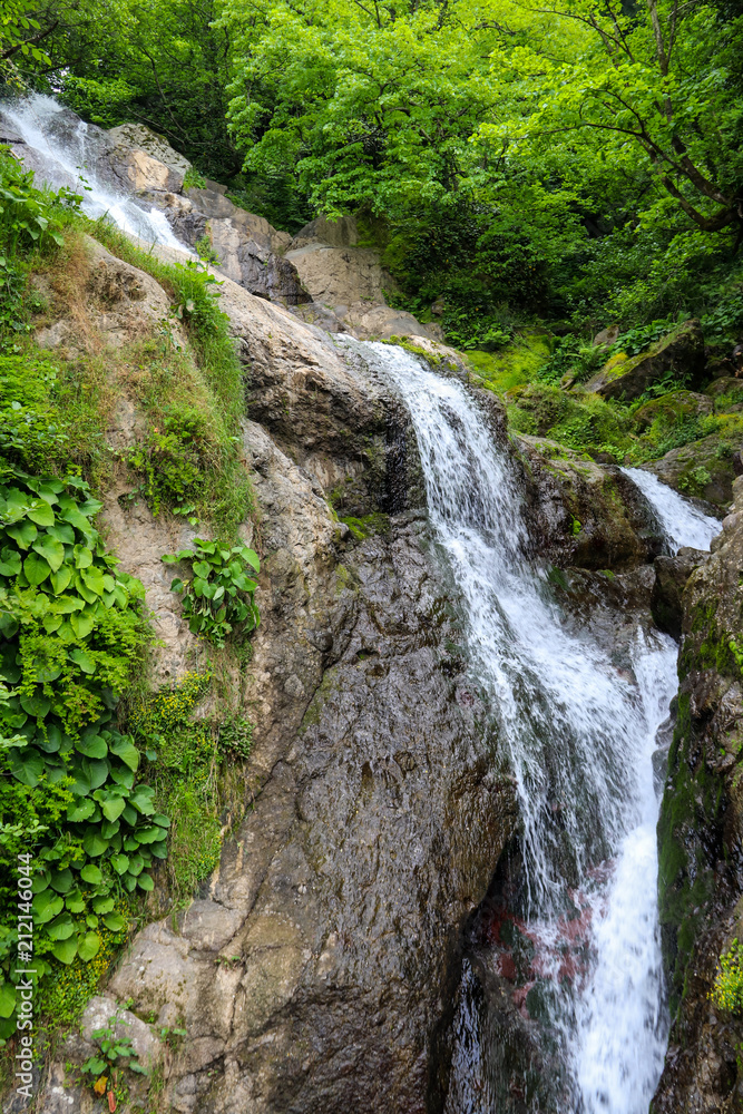 Waterfall of St. Andrew near Sarpi town in Adjara, Georgia Waterfall of St. Andrew near Sarpi town in Adjara, Georgia
