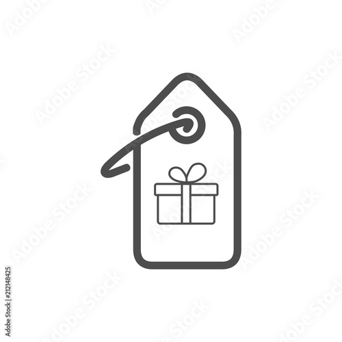 Подарочная этикетка. Иконка.