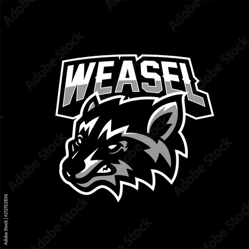weasel/civet/badger esport gaming mascot logo template
