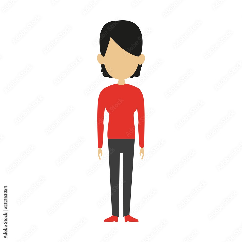 Asian woman cartoon vector illustration graphic design Asian woman cartoon vector illustration graphic design