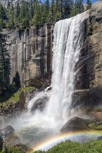Vernal Falls Rainbow - Yosemite National Park  California  USA
