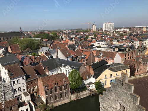 Top of the Gravensteen Castle - Guent Belgium