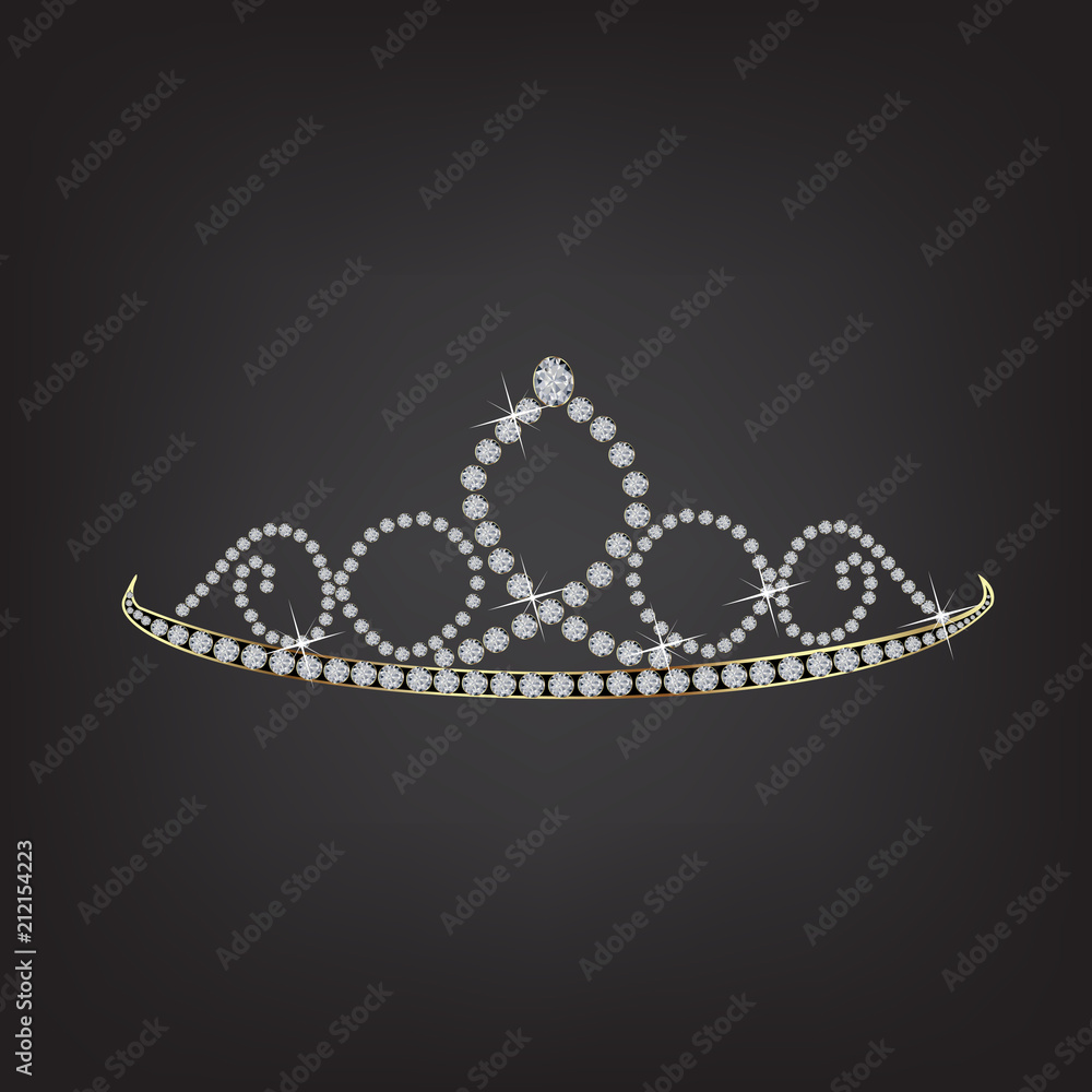 crown tiara vector symbol de | Adobe Stock