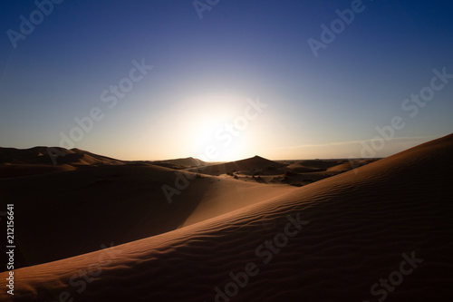 Sunset in Sahara