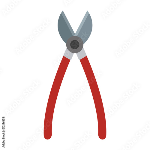 garden shears tool vector illustration graphic design
