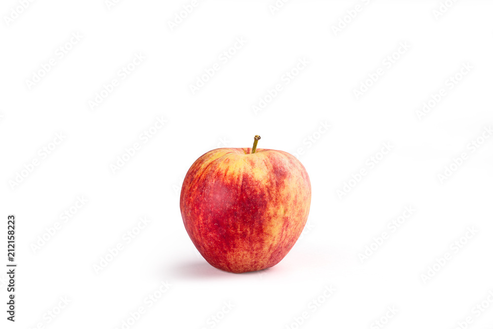 Red Apple On White Front View 2 Red Apple On White Front View 2
